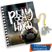 DIARIO SEGRETO 13X18 CON LUCCHETTO 80 PAGINE FOOTBALL TIME LEBEZ