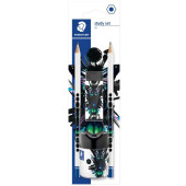 SET Cool & Cute 2 MATITE + TEMPERINO CONTENITORE + GOMMA RASOPLAST STAEDTLER