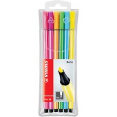 PENNARELLO PEN 68 NEON SET 6 PZ. STABILO