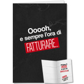 BIGLIETTO AUGURALE COMPLEANNO 11,5X17 MILANESE IMBRUTTITO CROMO