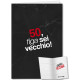 BIGLIETTO AUGURALE COMPLEANNO 50 ANNI 11,5X17 MILANESE IMBRUTTITO CROMO
